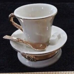 Lenox trinket box”Time for Tea”